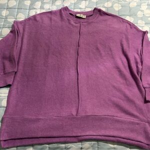 Zenana Outfitters Lavender Crewneck Sweater